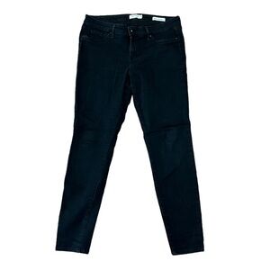 Jessica Simpson Jeans Women Size 31 Short Kiss Me Super Skinny Black Denim